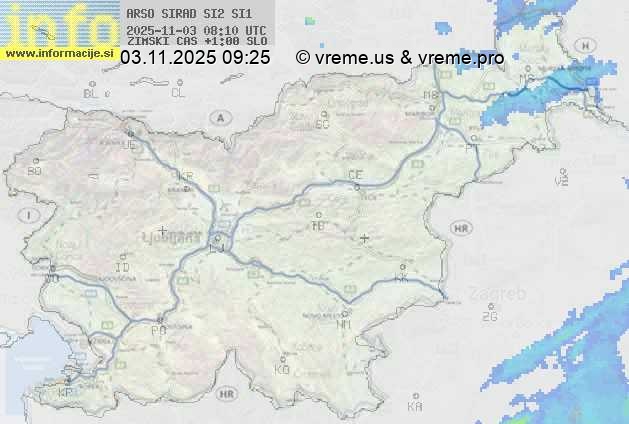 Radarska karta padavin