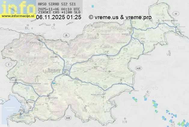 Radarska karta padavin