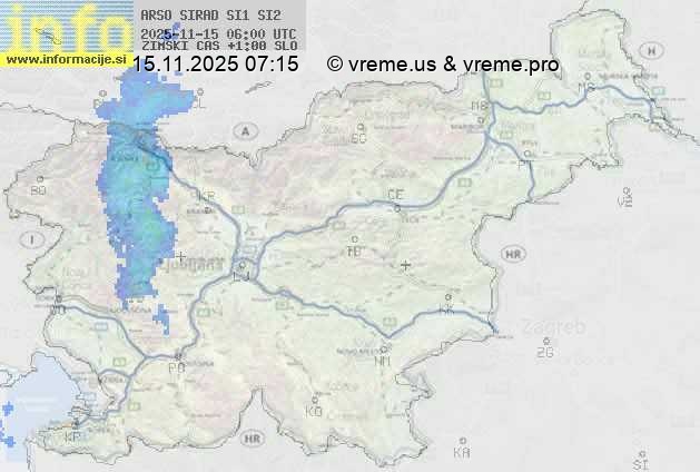 Radarska karta padavin