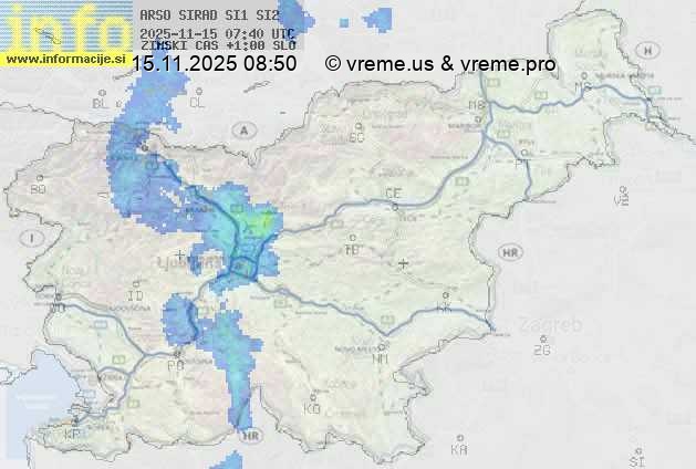 Radarska karta padavin