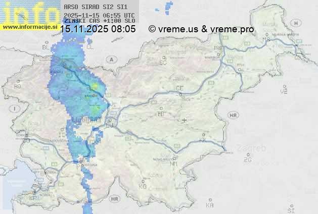 Radarska karta padavin