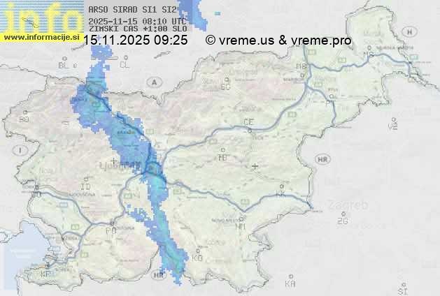 Radarska karta padavin