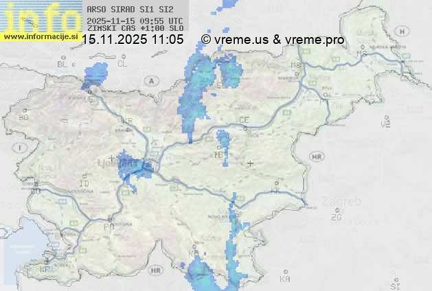 Radarska karta padavin