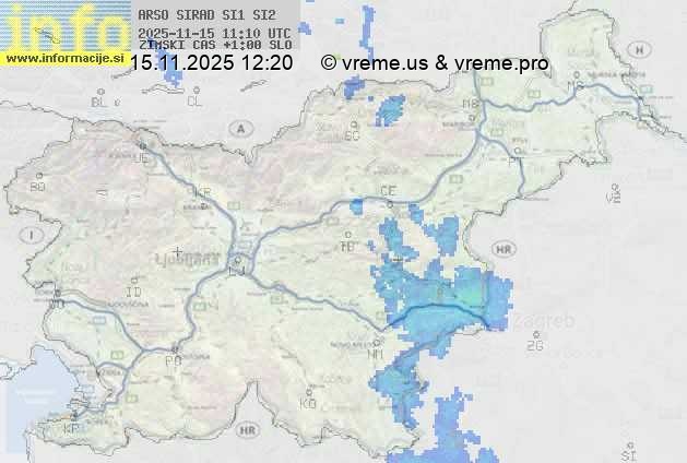 Radarska karta padavin