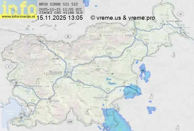 Radarska karta padavin