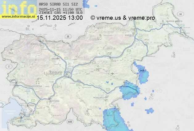 Radarska karta padavin