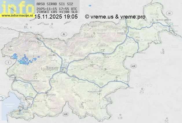 Radarska karta padavin