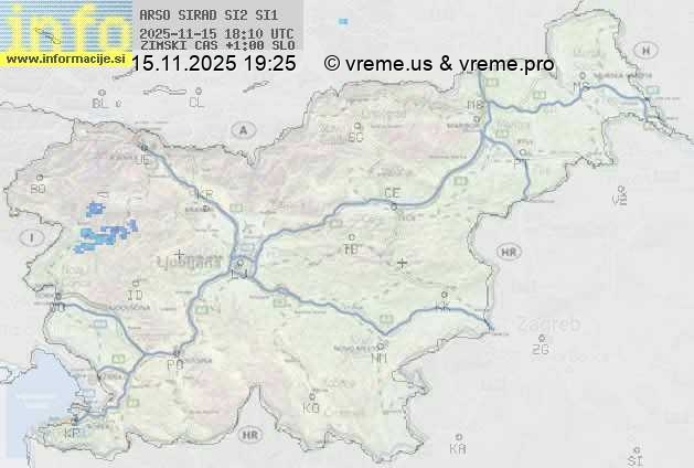 Radarska karta padavin