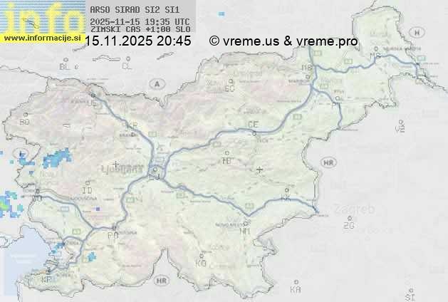 Radarska karta padavin