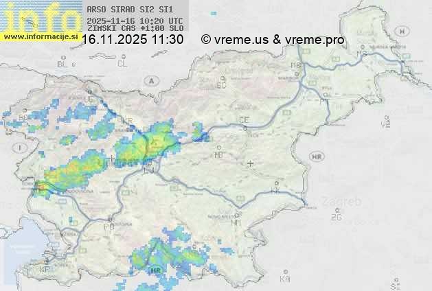 Radarska karta padavin