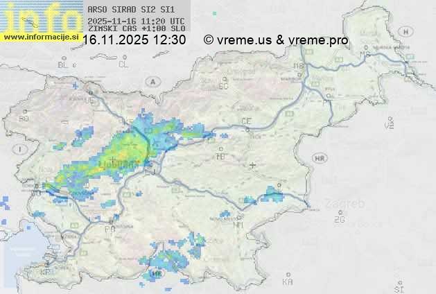 Radarska karta padavin