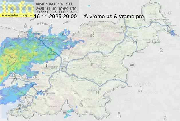 Radarska karta padavin