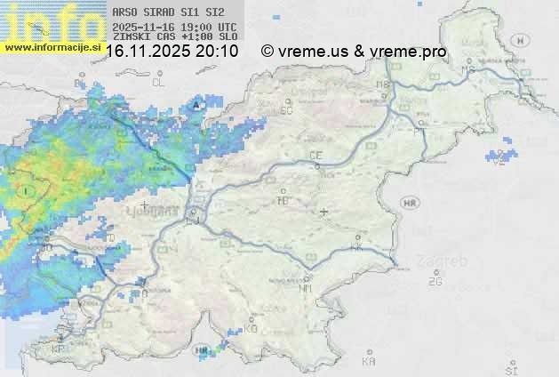 Radarska karta padavin