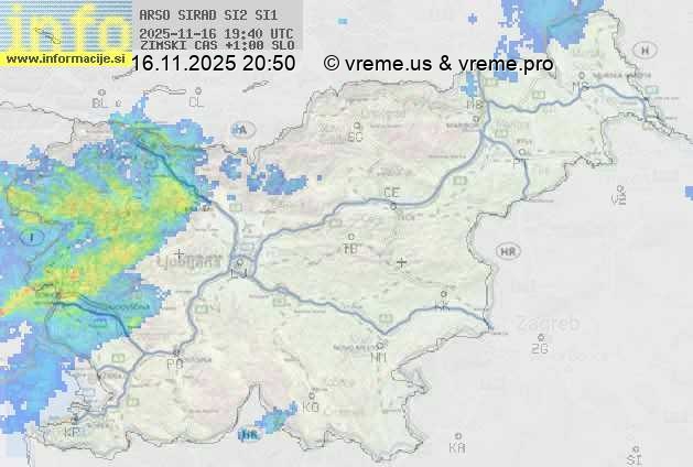 Radarska karta padavin