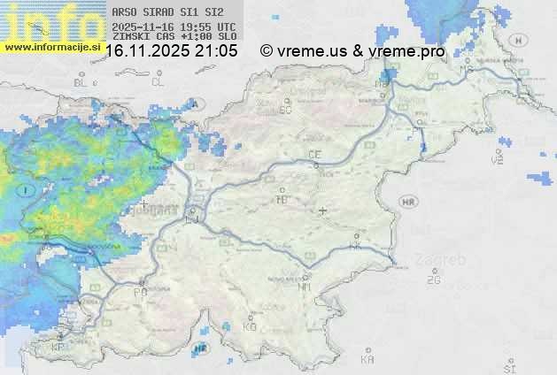 Radarska karta padavin