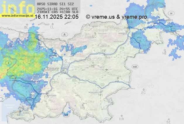Radarska karta padavin