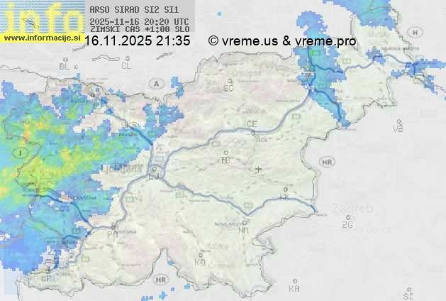 Radarska karta padavin