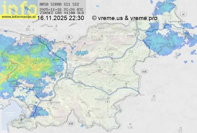 Radarska karta padavin