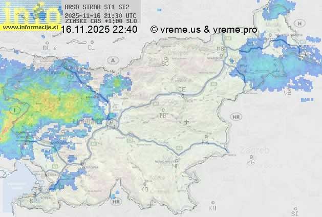 Radarska karta padavin