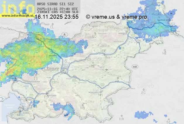 Radarska karta padavin