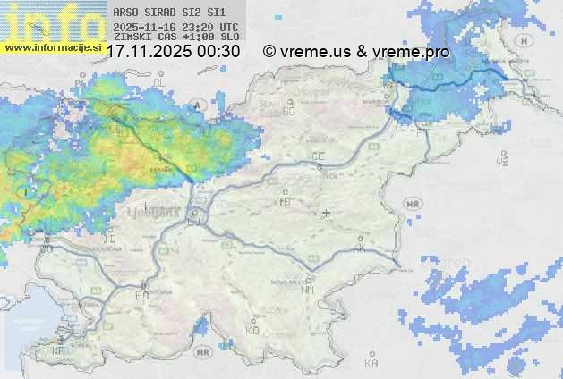 Radarska karta padavin