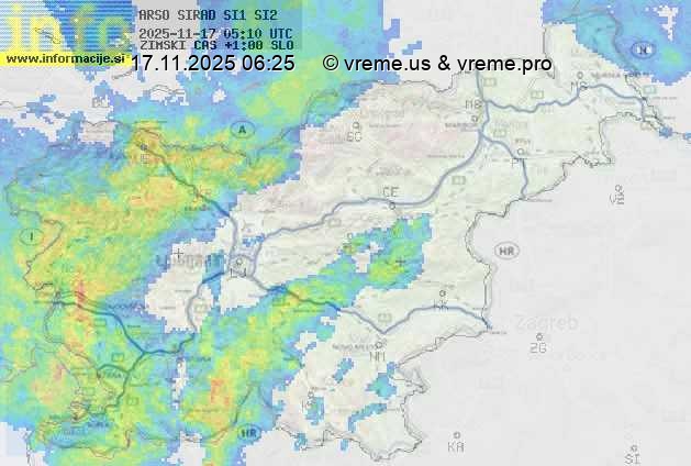 Radarska karta padavin
