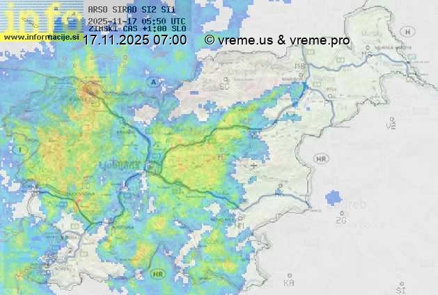 Radarska karta padavin