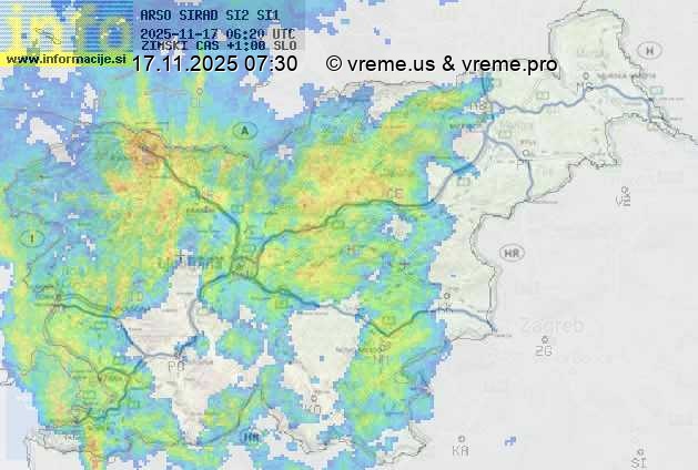 Radarska karta padavin