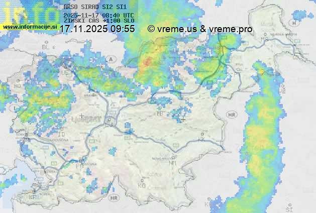 Radarska karta padavin