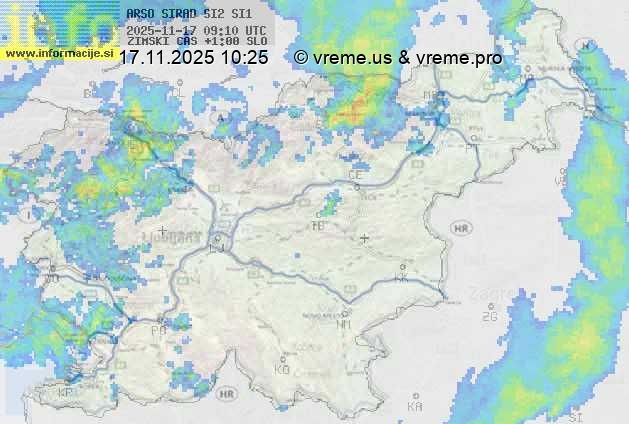 Radarska karta padavin