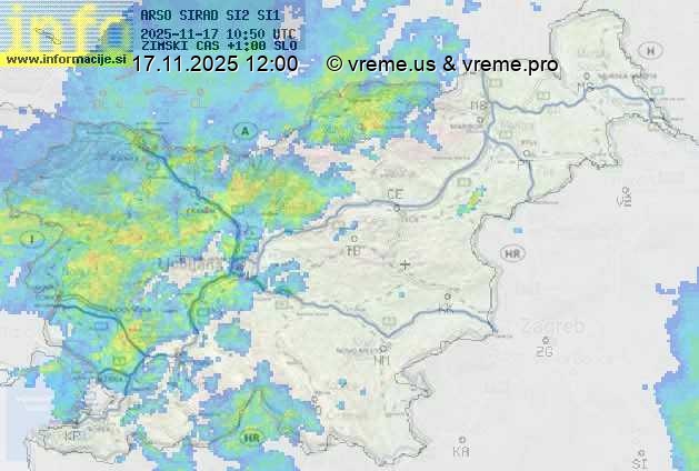Radarska karta padavin