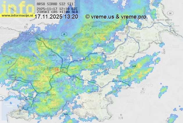 Radarska karta padavin