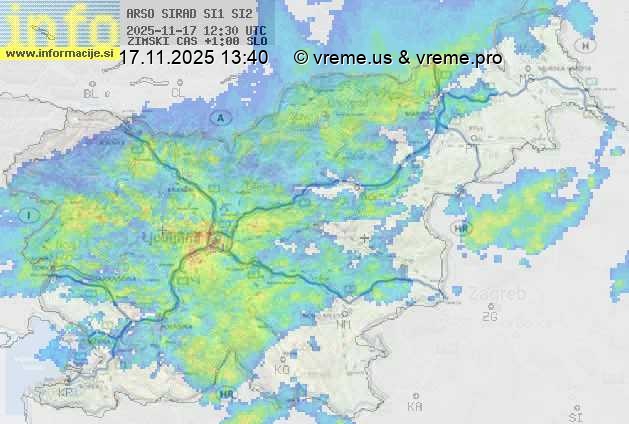 Radarska karta padavin