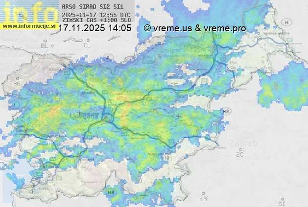 Radarska karta padavin