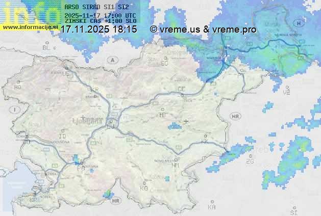 Radarska karta padavin