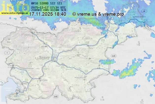 Radarska karta padavin