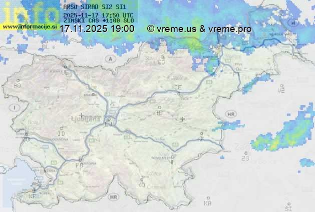 Radarska karta padavin