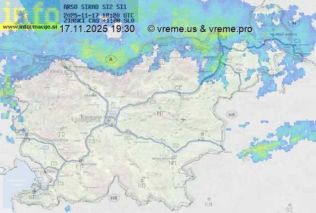 Radarska karta padavin