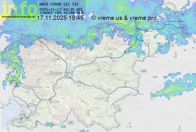 Radarska karta padavin