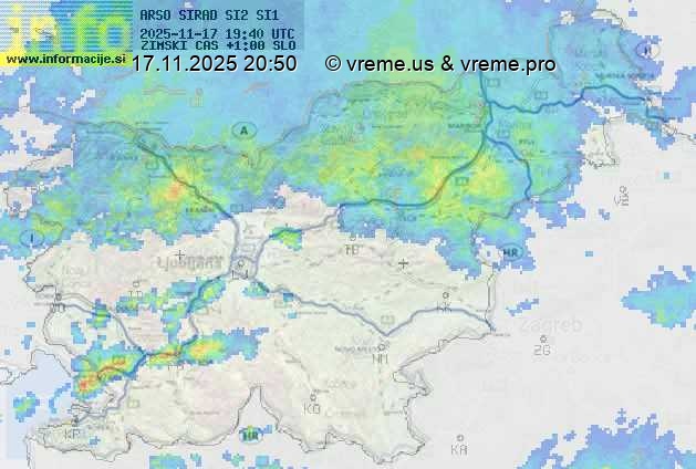 Radarska karta padavin