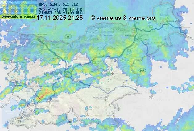Radarska karta padavin