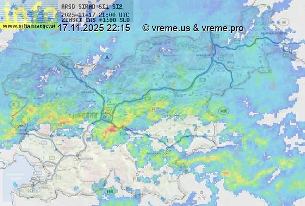 Radarska karta padavin