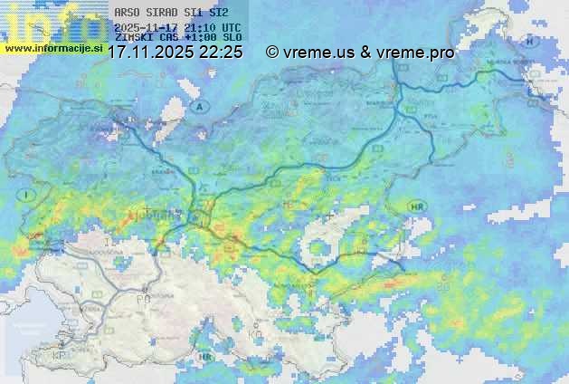 Radarska karta padavin