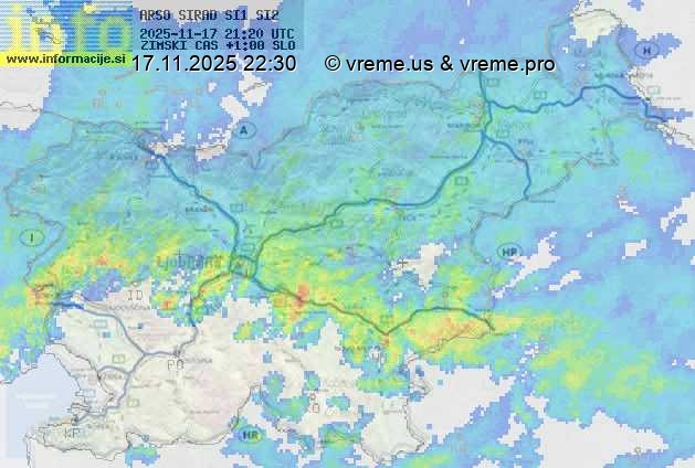 Radarska karta padavin