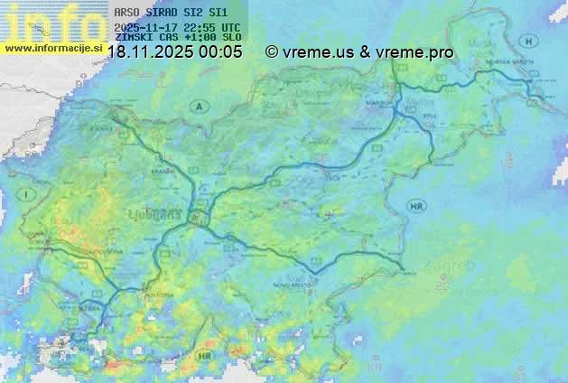 Radarska karta padavin