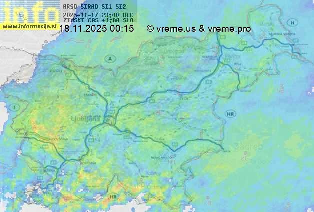 Radarska karta padavin