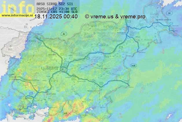 Radarska karta padavin