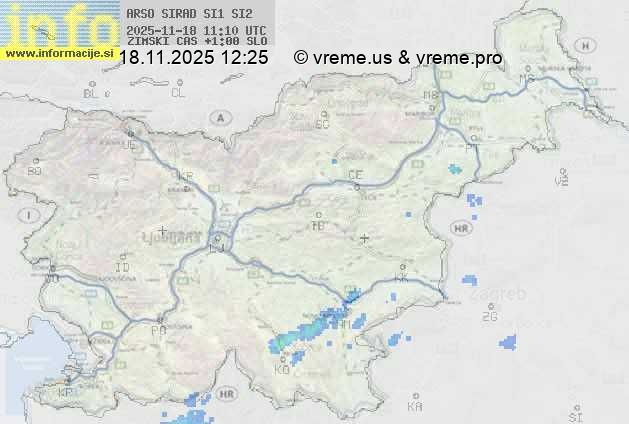 Radarska karta padavin