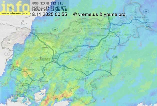 Radarska karta padavin