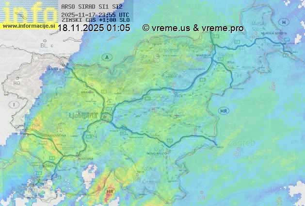 Radarska karta padavin